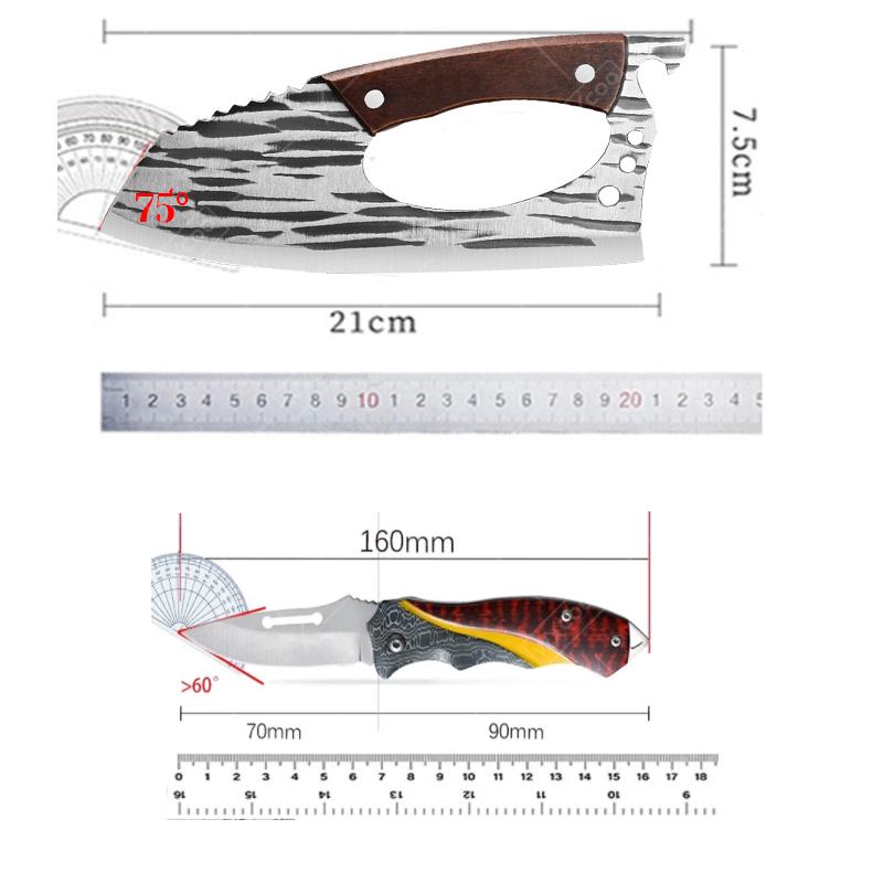 Stainless Steel Forged Kitchen Boning Knife New Effort Saving Chef Knife Meat Cleaver Fish Killing Knife Household Chopper Knife