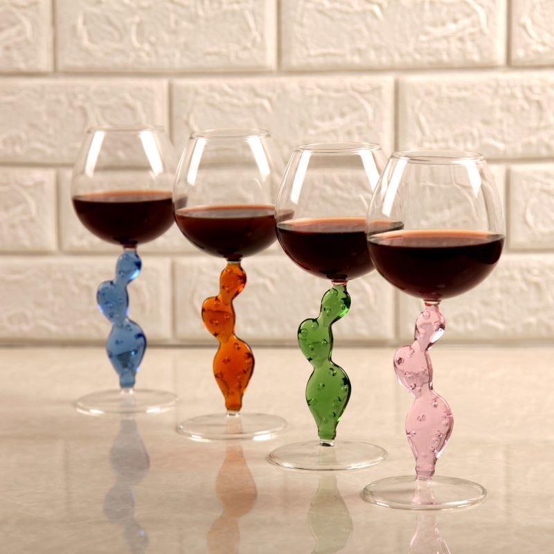 Creative Cactus Wine Glass – Unique Goblet for Red Wine or Cocktails