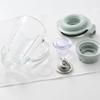 Toffy K-HBD2 Heat-Resistant Blender, Ice, Boiling Water (up to 120°C), Glass Jar, Smoothies, Soups, Dishwasher Safe, Two-Level Adjustment, Smoky Leaf