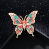 High End Enamel, Painted Butterfly Brooch, Women's Fashion, Drip Oil Inlaid with Diamonds, Christmas Gift, Stocking Stuffers, Valentine's Day Gift