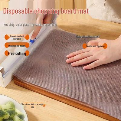 Non-Slip Disposable Cutting Board Mat for Meat, Fruit, Vegetable, and Baby Food Prep
