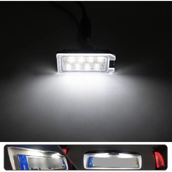 2 szt. LEDowe Lampki Tablicy Rejestracyjnej Lampka Numeru do Fiat 500 Dodge Viper J'eep Grand Cherokee Zasilane przez Wysokiej Mocy LED SMD Ksenonowy Biały Bez Błędów