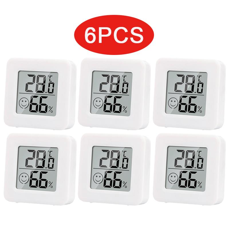 

6-10pcs Digital Thermometer Hygrometer Indoor Mini Temperature LCD Electronic Monitor Hygrometer Outdoor Room Baby