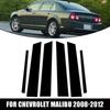 6 Pezzi Copertura Decorativa Montante B C Colonna Porta Finestrino Auto Nera Lucida Adesivi PC Accessori Adatti Per Chevrolet Malibu 2008-2012