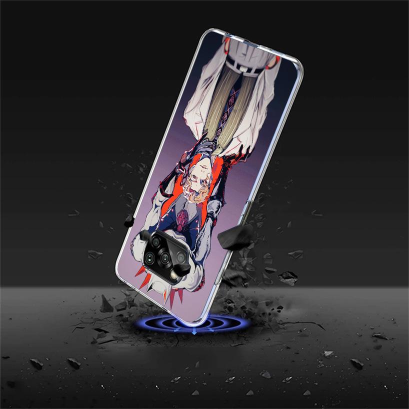 Anime JoJo Killer Queen Phone Case For Xiaomi Poco X7 X6 X5 Pro F7 Ultra Redmi 15C 15 13 13C 12 12C 10 10A 10C 9 9A 9C 9T Cover