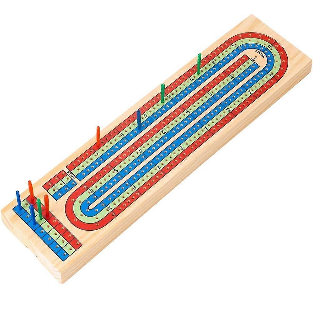 1 Set Cribbage Board Table Game Solid Wood Party Board Game Board Cribbage Cards Board