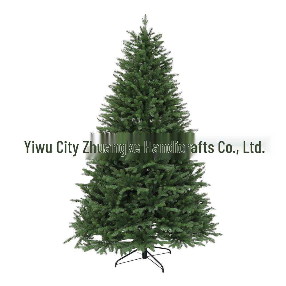 Luxurious Pre-lit Pure PE Pine Christmas Tree - Dense and Realistic Simulation