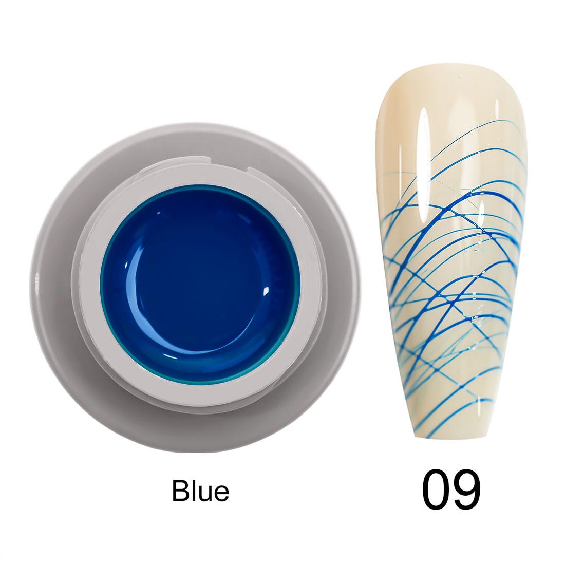 

Venalisa Spider Gel Soak Off UV&LED Gel Line Painting Gel Lacquer Emboss Gel Polish 12 цветов синий