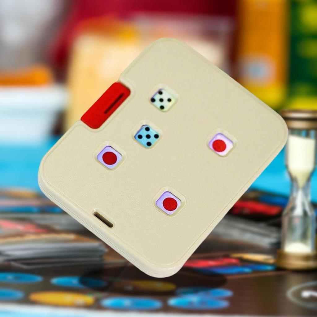 Mechanical Gear Dice – 3D Fidget Toy for Desk Stress Relief, White Tabletop Relaxation Gadget & Creative Gift for Adults