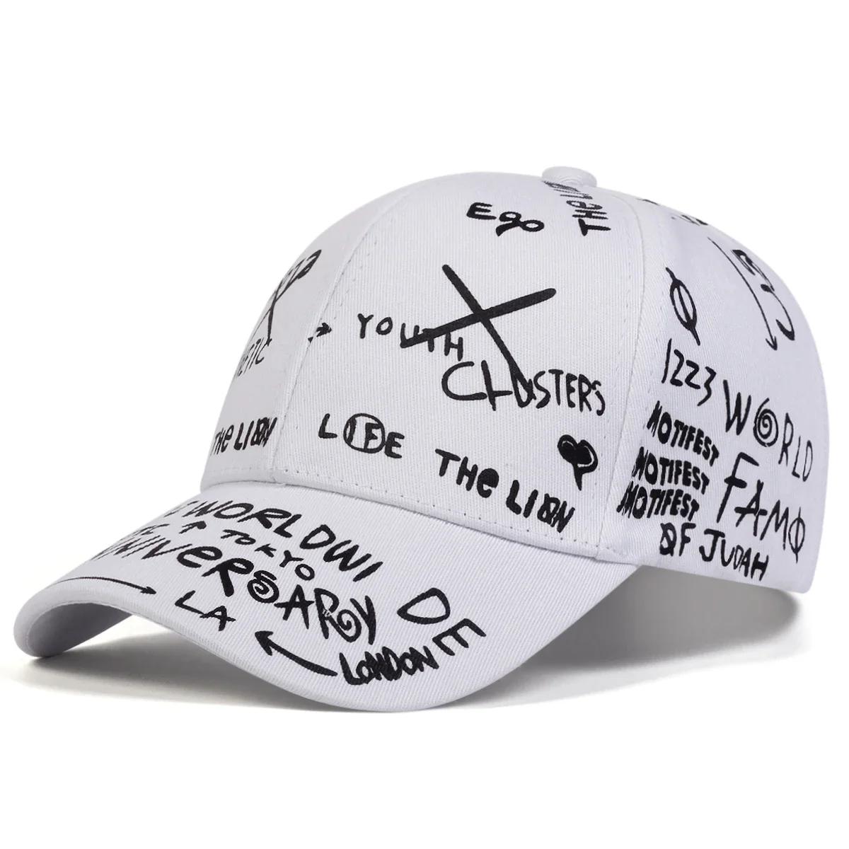 

Unisex Xx Graffiti Printing Baseball Caps Spring Autumn Outdoor Adjustable Casual Hats Sunscreen Hat