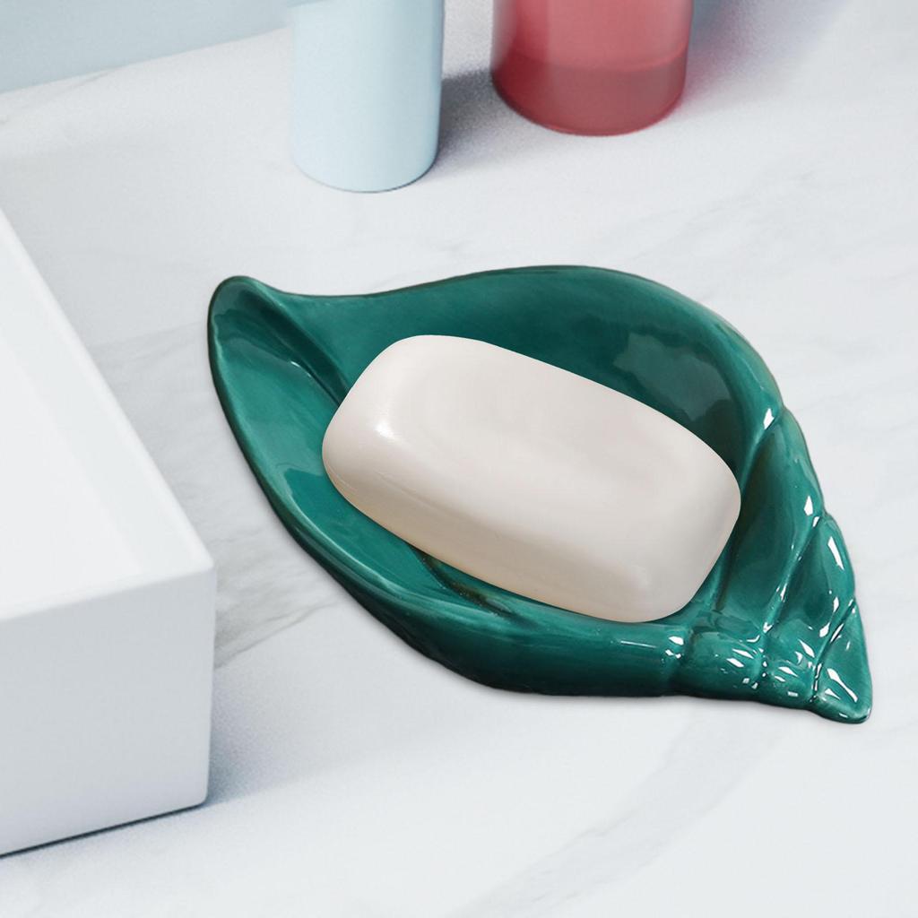 Soap Dish Self Draining Sponge Holder Decorative Soap Holder Box Soap Tray for Shower Dorm Accessories Household Kitchen