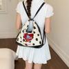 Schoolbagins niche cute polka dot puppy tote bag birthday gift commuter shoulder armpit bag crossbody backpack