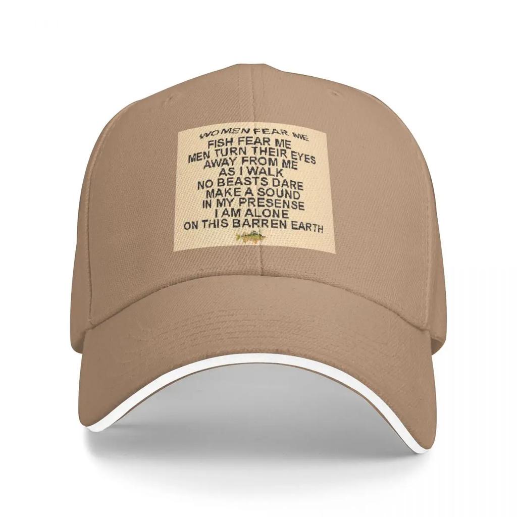 women fear me Baseball Cap fishing hat sailor cap for men Luxury Man Hat Visor Womens Beach Outlet 2025 Mens