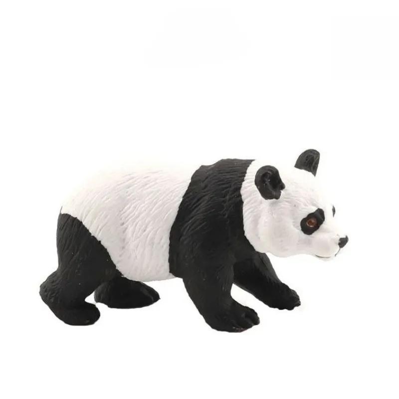 Cute Panda Bamboo Collection Figures Model Wild Animals Action Figurine PVC Miniature Decoration Education Kid Toy