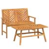 VidaXL Ensemble de salon de jardin 2 pcs bois d'acacia solide 362235