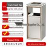 Stainless Steel Trash Can for Shopping Malls, Hotels, Offices, and Subway Stations