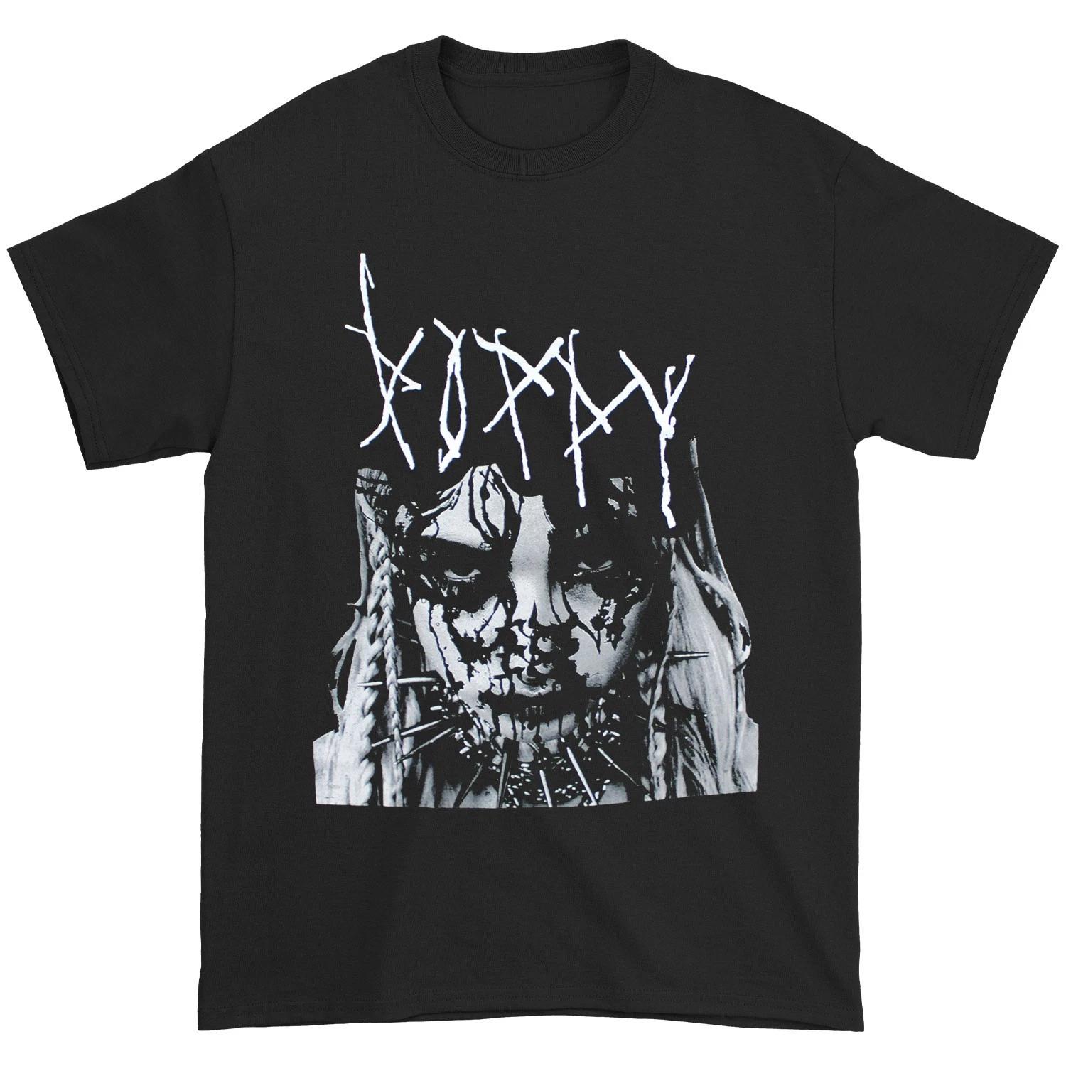 Men s Poppy Faded Face Close Up T-shirt X-Large Black S