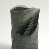 Shigaraki Ware "Hechimon" Flower Vase, Large, Vertical, Purple and Black, with Shisui Rock Face, Suitable for Buddhist Altars, Ceramic, MR-1-2526