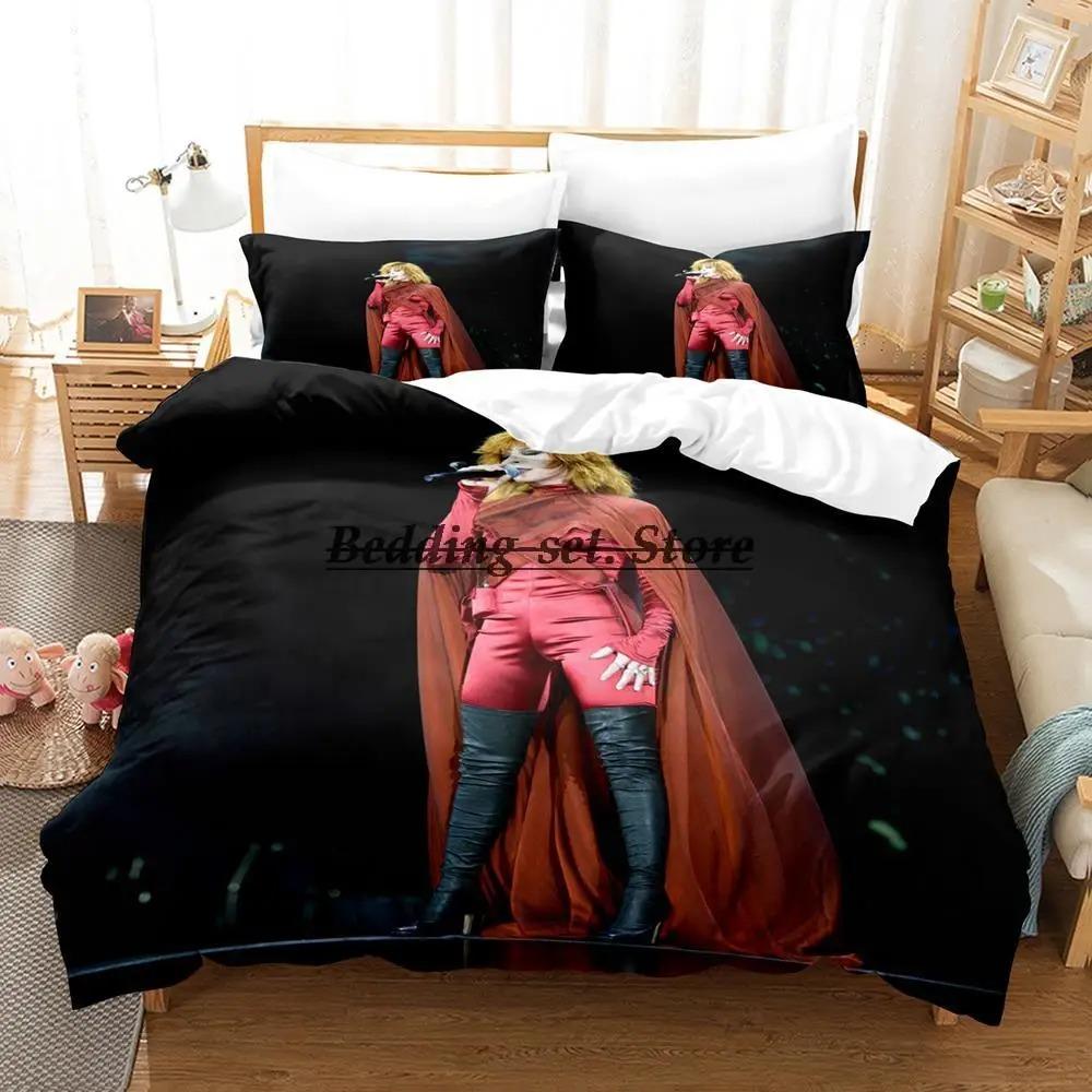 

Mylene Farmer Bedding Set Single Twin Full Queen King Size Duvet Cover Sheet Set for Adult Kid Bedroom 70x133cm 2pcs