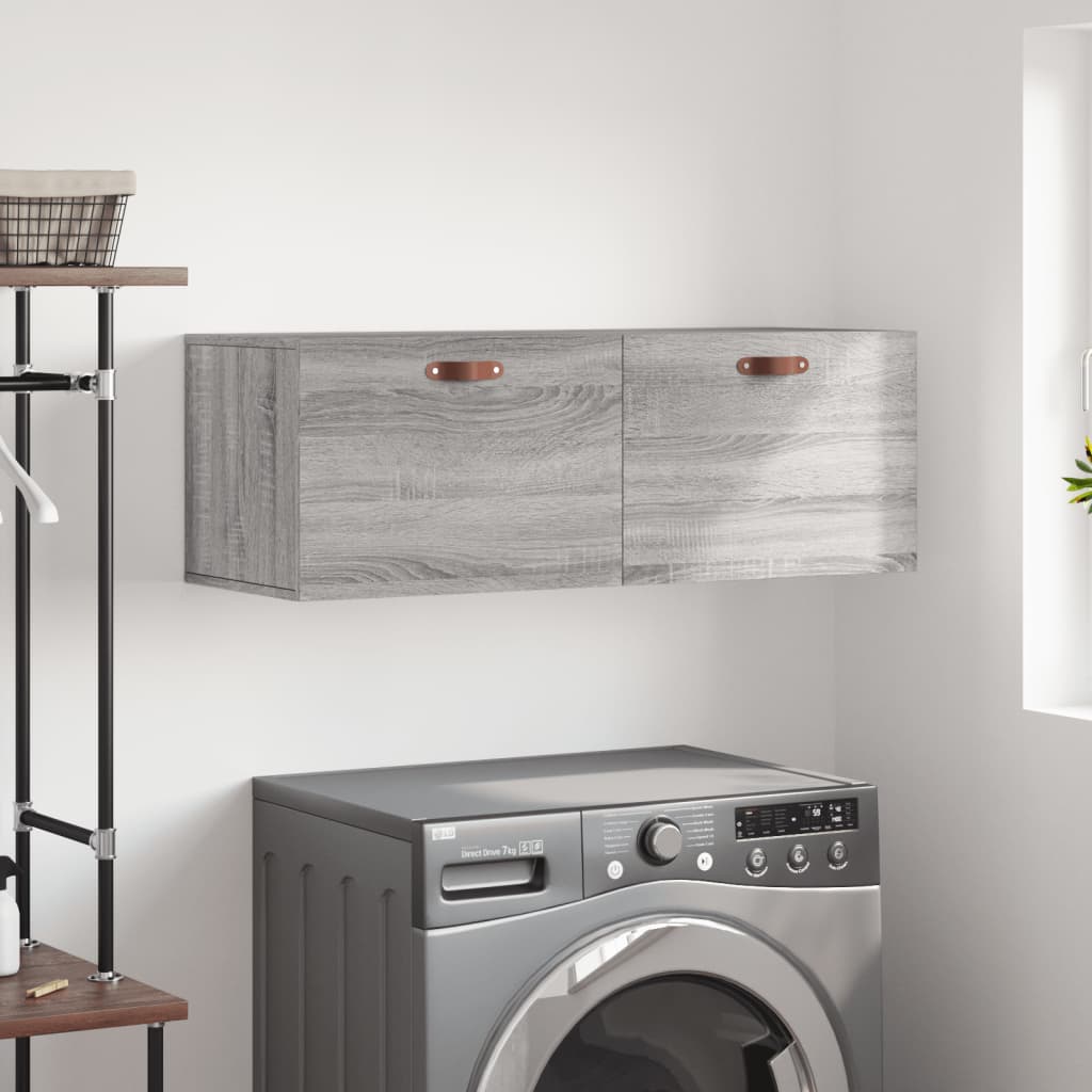 Wall Cabinet Gray Sonoma 100 x 36.5 x 35 cm Particleboard