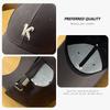 K letter embroidered hard top sunshade baseball cap men's spring and summer wide brim showing face small sunscreen versatile cap