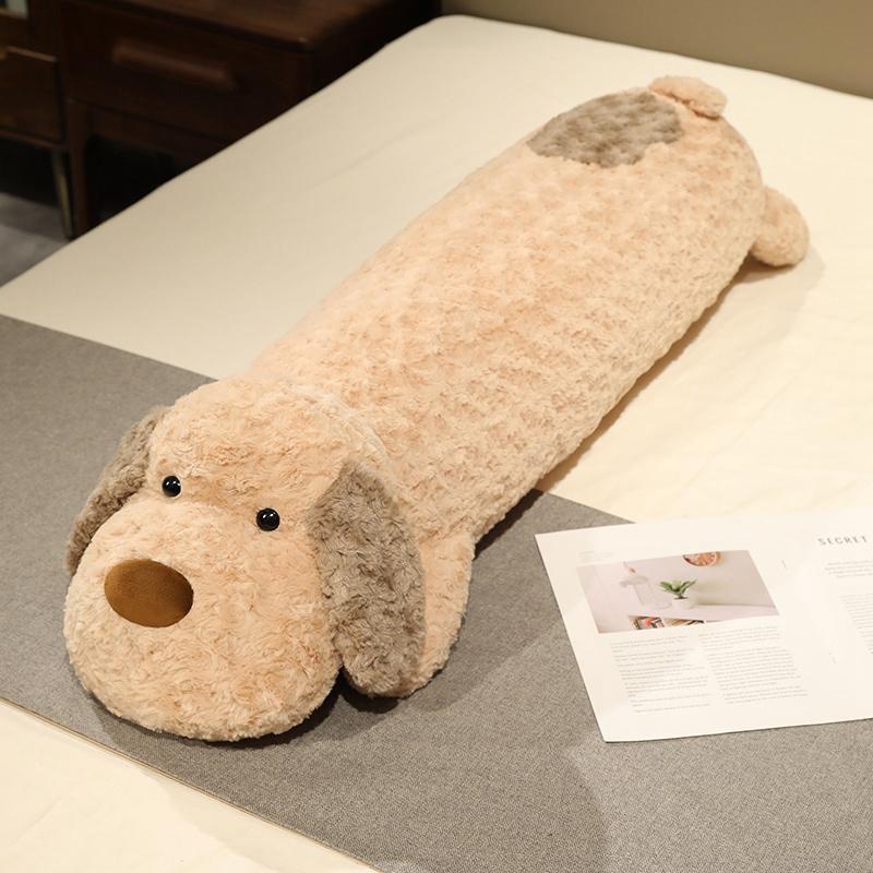 Soft Big Ear Dog Plush Pillow Stuffed Cute Puppy Baby Appease Doll Sofa Chair Cushion Home Decoration Huggable Pillow Gift