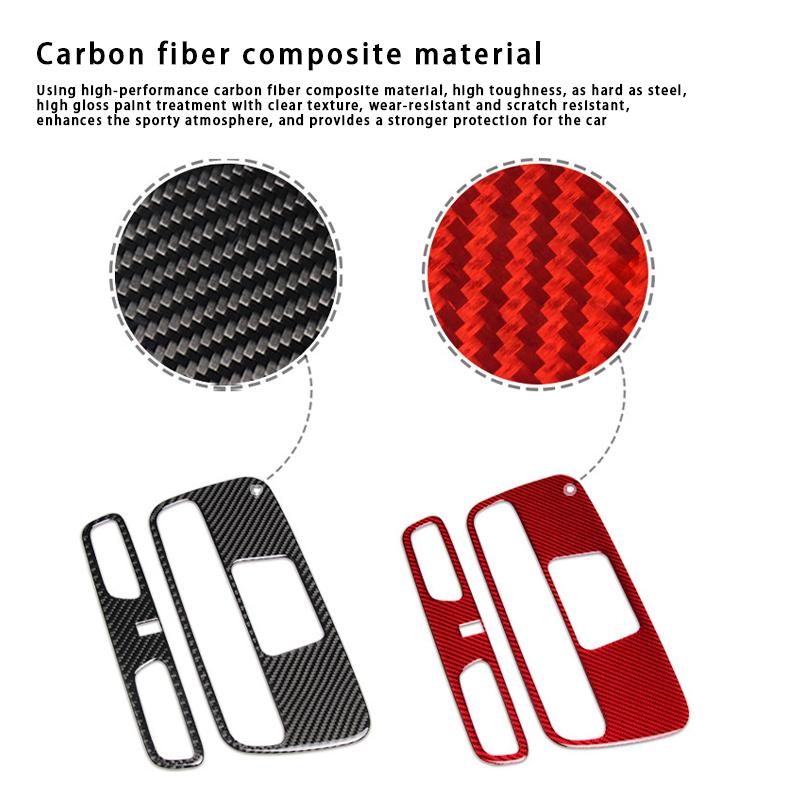 For Chevrolet Camaro 2016-2019 Real Carbon Fiber Car Roof Light Lamp Switch Panel Cover Trim Interior Accessories