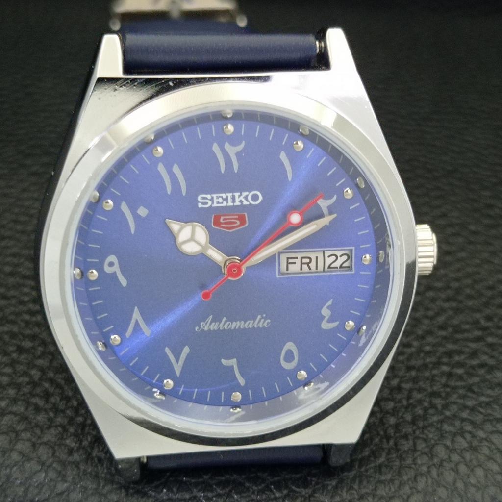 REFURBISHED SEIKO 5 AUTOMATIC 6309A VINTAGE JAPAN MENS BLUE DIAL WATCH a441315-5 Sk-a441315