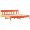 VidaXL Bed Frames and Headboards, Double Bed with Slatted Base, Adult Bed, Bedroom Furniture, Brown Wax 3216202