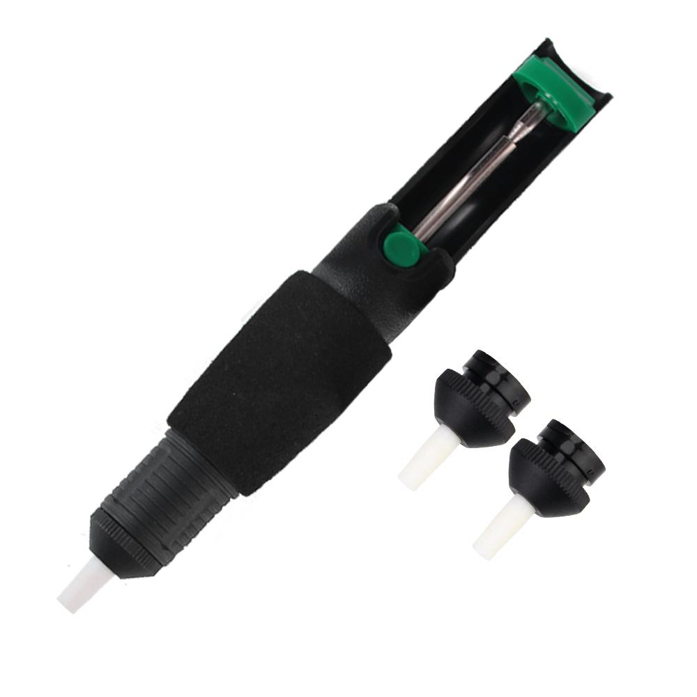 Hand Welding Tools Vacuum Soldering Iron Desolder Gun Suction Tin Soldering Sucker Powerful Desoldering Pump With Extra Nozzle