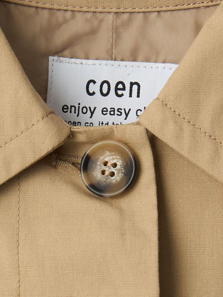 Cohen Cotton Linen Square Trench Coat 76606020210 1100 LT.GRAY(11) FREE