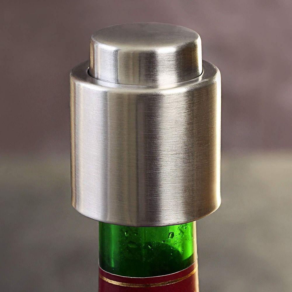 Stainless Steel Vacuum Wine Stopper Leakproof Red Wine Cap Sealer  Champagne Preservation