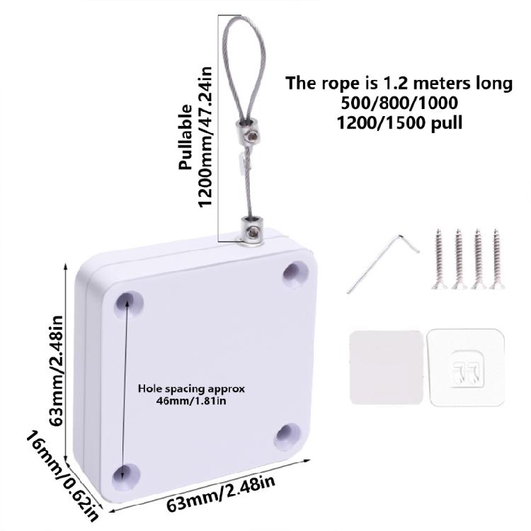 Sliding Door Bedroom Door Automatic Return Door Closers Pull Rope Door Closers Household Door Closers Easy to Use