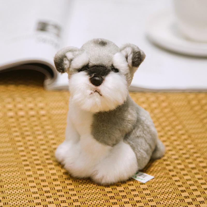 Simulations-Hund Plüschtier Stofftier Super Hohe Qualität Realistisches Schnauzer Hundespielzeug Für Luxuriöse Wohnkultur Haustierliebhaber Geschenk