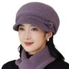 Winter Thick Cold Hat for Middle-aged Women Duck Tongue Knitted Hat for Mothers Woolen Hat for Grandmothers Outdoor Warm Hats