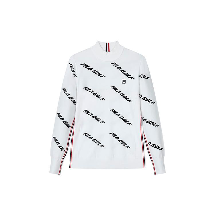 

New FILA Athletics Sweaters Women s Jade White A11W215405F-WT S