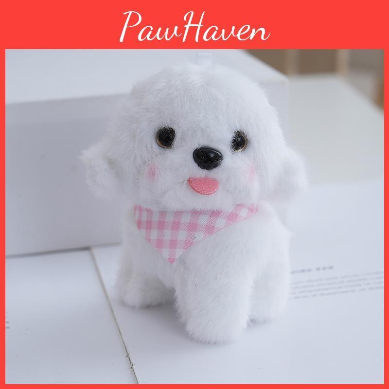 Plush Dog Adorable Keychain With Plush And Pp Cotton Filling For Decor Bag