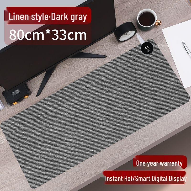 

Большой подогреваемый водонепроницаемый и устойчивый к пятнам настольный коврик для использования в офисе и общежитии 3-Level Button 50x36cm Right Switch