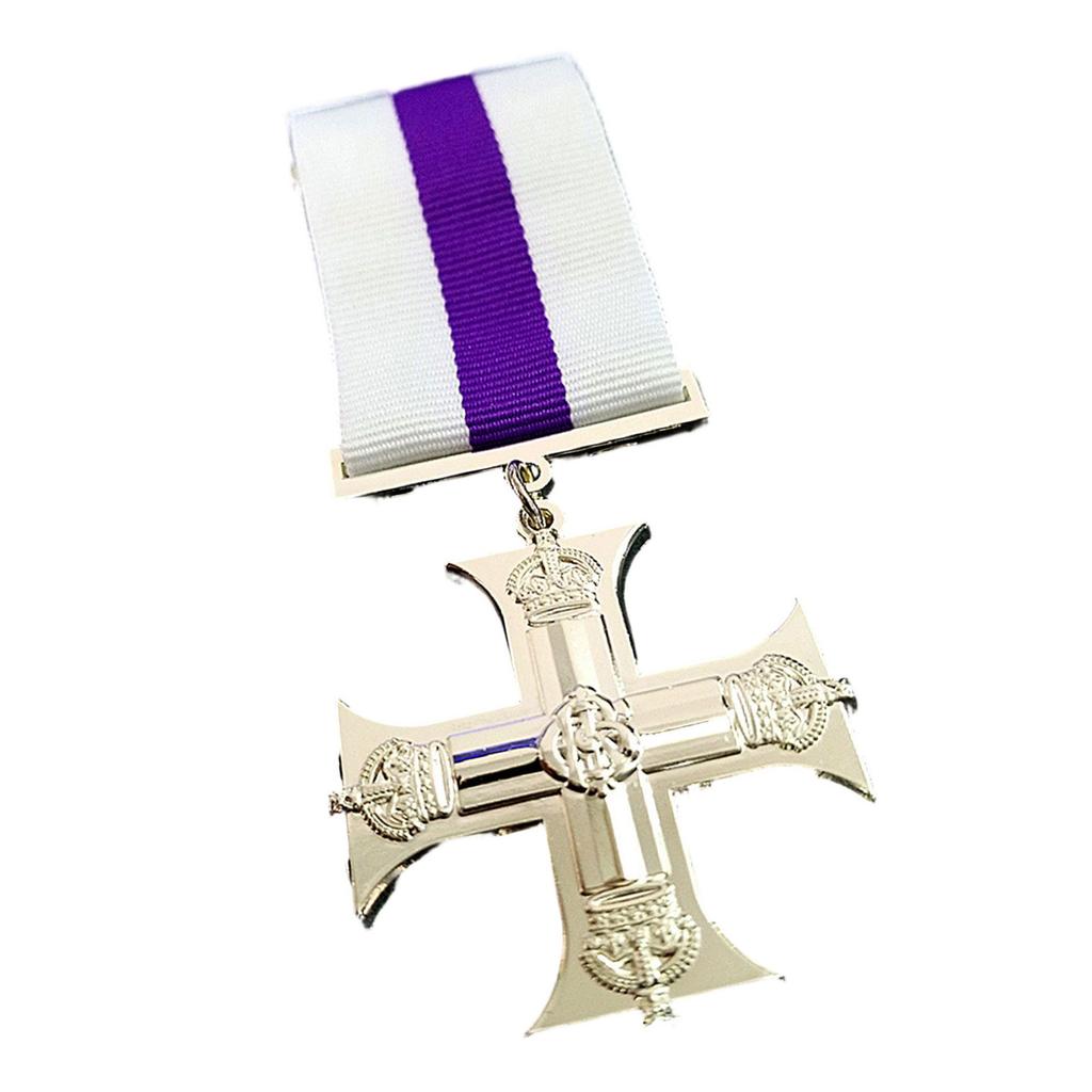 Kreuzanhänger Medaillen Abzeichen mit Band Brosche Anstecknadel Symbolisieren Glaube und Stärke für Uniform Kostüm Epauletten Medaillen