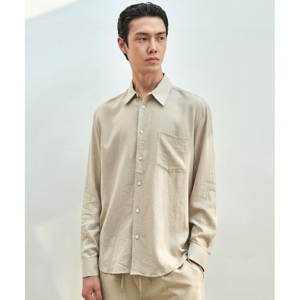 

NICKNICOLE Classic Relaxed ShirtBeige