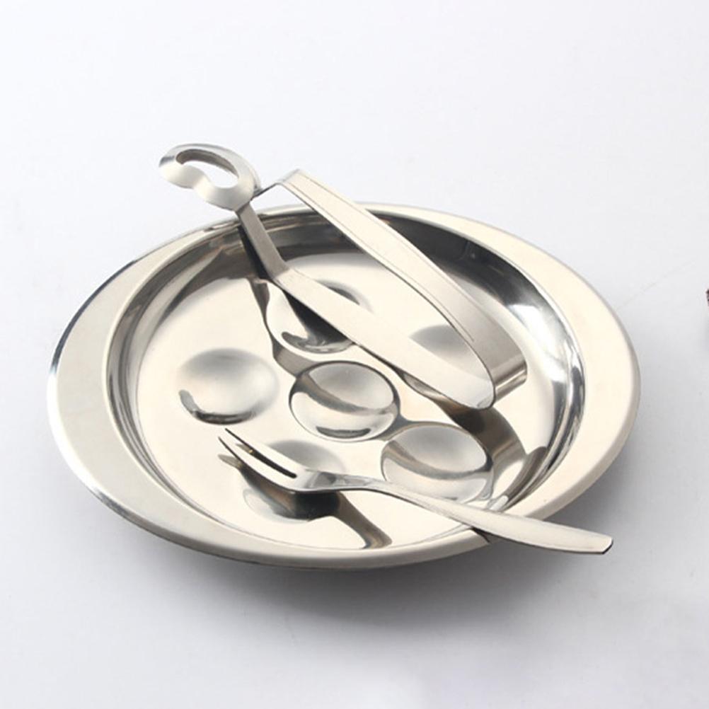 3 Sets Snails Clip Eating Tool Shellfish Tongs Stainless Steel Escargot Food Serving