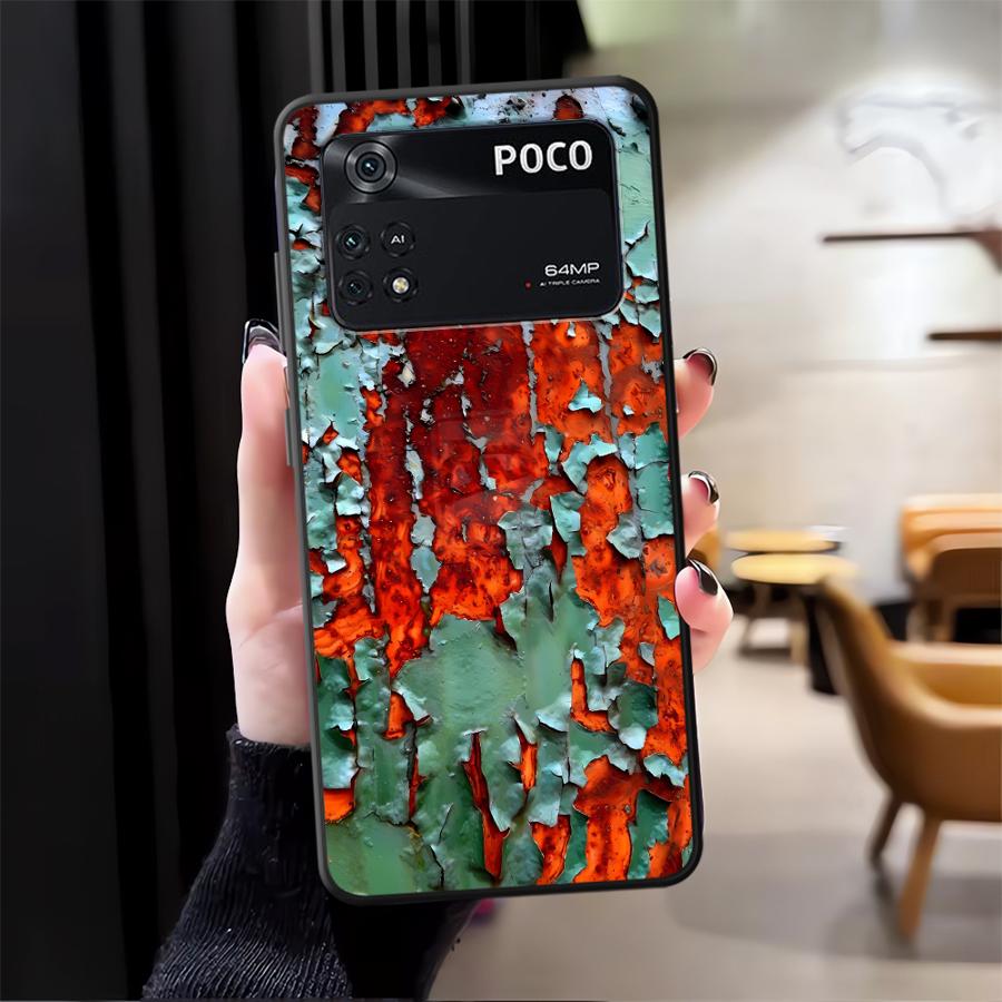 

Funda Phone Cover Case for Xiaomi Poco X3 X4 X5 F3 F4 F5 C51 C65 M5 M3 M4 Pro C50 Retro Rust Poco M5