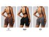Women's Backless Slim Fit Yoga Jumpsuit - High Elastic, Hip Lifting, Square Neck, One-Piece Sports Shorts.