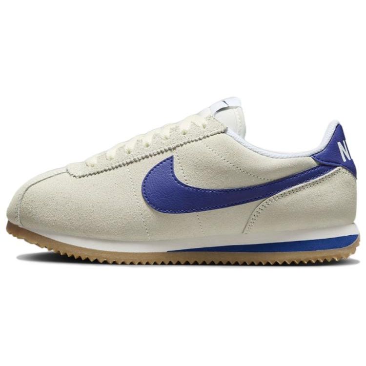 

Женские кроссовки Nike Cortez Athletic Department кремовые, бледно-слоновые, глубокого королевского синего цвета FQ8108-110 38.5
