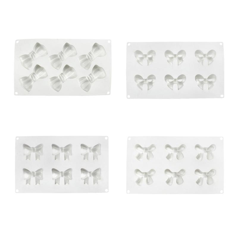 DIY Handmade Soap Making Supplies Silicone Fondant Mold Creative Bowknot Cake Decorating Tool Molds Gift for Baking