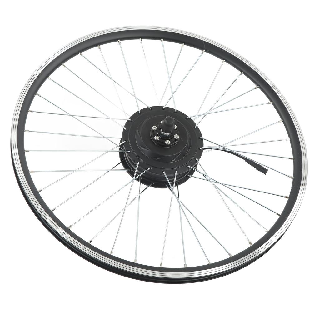 36V 500W Bike Motor Wheel Kit Bike Modified Brushless Toothed Motor Kit Front Drive Kit with LCD3 Panel Configuration