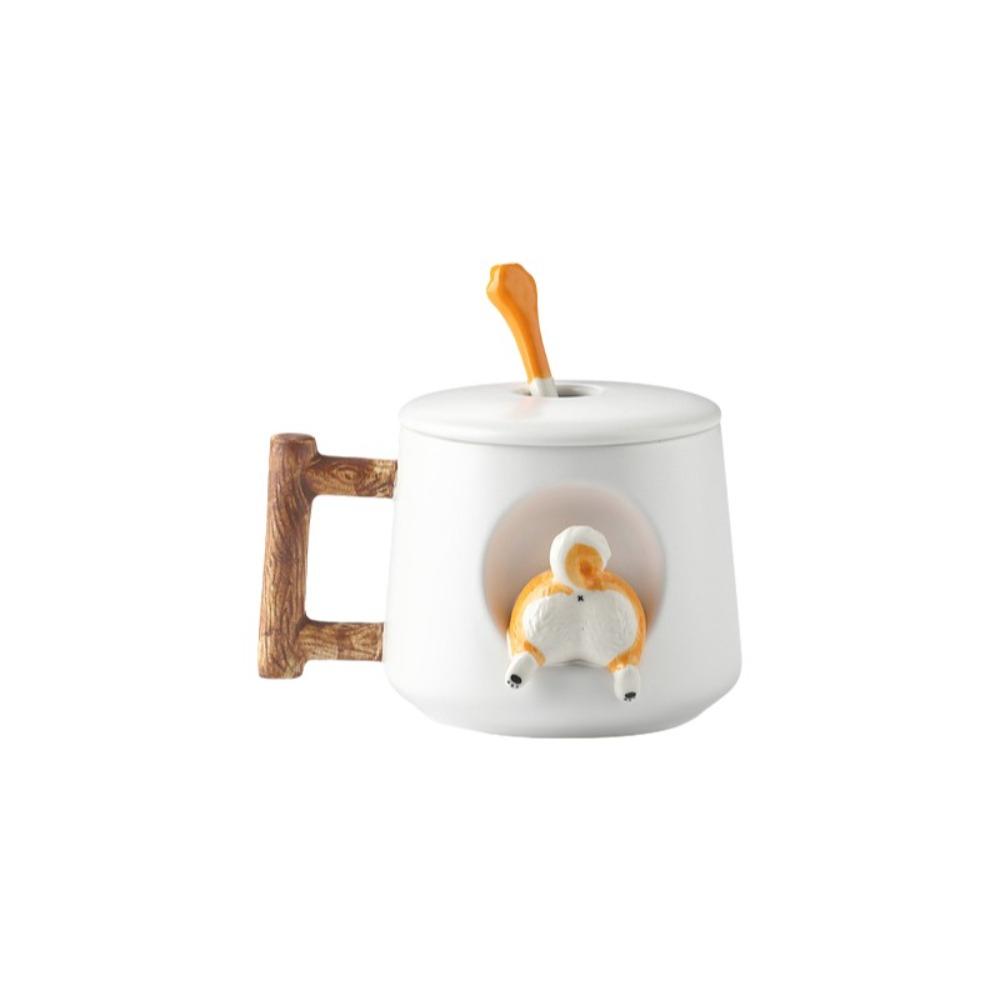 

Dog Design 3D Ceramic Mug 420ml Milk Tea Cup Drinkware Tea Cup for Animal Lovers Style 4