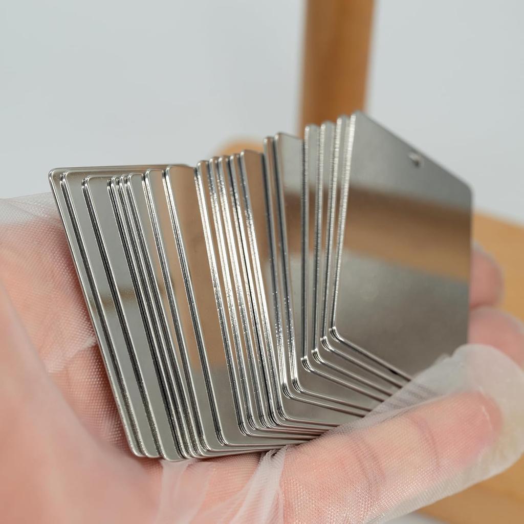 StayMax Engraving Blanks Stamping Blanks 25 Pack 6x4 CM