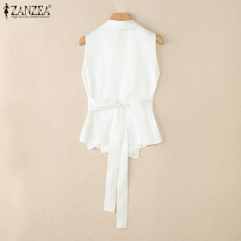 ZANZEA Women Summer V-Neck Casual Sleeveless Tank Tops