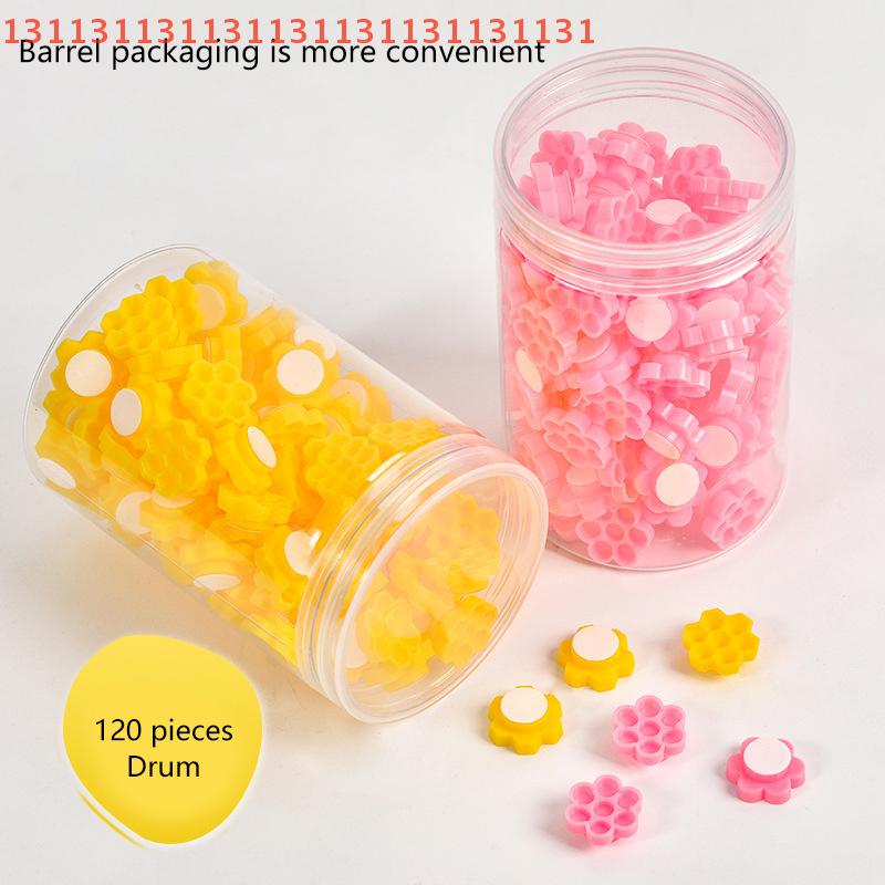 120Pcs/Box Self Adhesive Eyelash Extension Glue Cups Delay Cup Grafting Eyelash Makeup Tool Tattoo Adhesive Pigment Cups